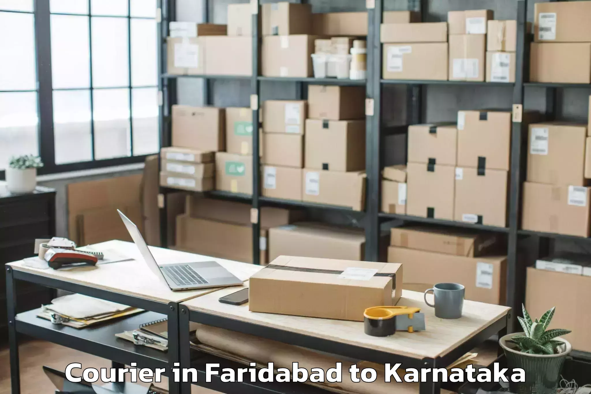 Leading Faridabad to Mysuru Airport Myq Courier Provider